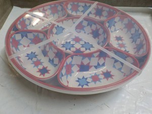 Lazy Susan Relish Tray with Cover