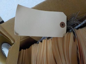 Case of 1000 Tags 5 x 2 12