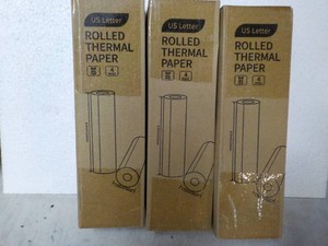 3 US Letter Rolled Thermal Paper