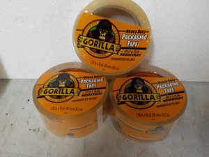 3 rolls Gorilla 1.88 x 40 yards Clear Tape