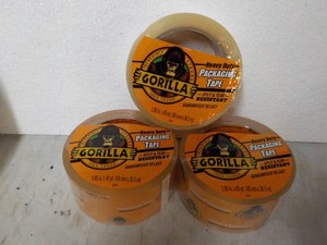 3 rolls Gorilla 1.88 x 40 yards Clear Tape