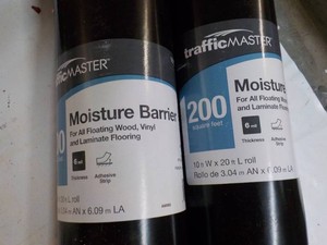 400 Sq Ft Traffic Master Moisture Barrier