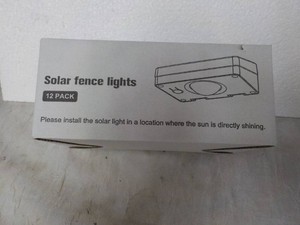 Solar Fence Lights 12 pack