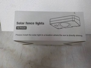 Solar Fence Lights 12 pack