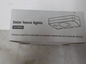 Solar Fence Lights 12 pack