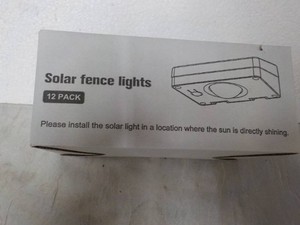 Solar Fence Lights 12 pack