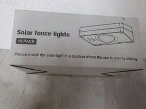 Solar Fence Lights 12 pack