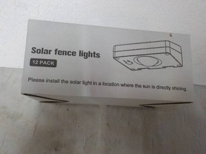 Solar Fence Lights 12 pack