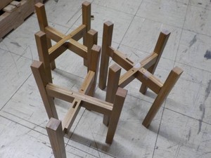 3 Wood Plant Stands