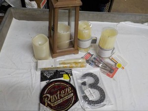 Candles, Stained Glass and Number