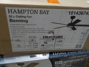 Hampton Bay 52 Benning Ceiling Fan with Light