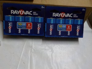 8 Rayovac size D Batteries