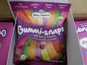 Case of 8 Boxes Wild Berry Flavors Torie and Howard Gummi Snaps -3 oz bags past best date