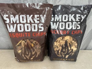 2 New Bags of Smokey Woods Grilling BBQ Wood Chips