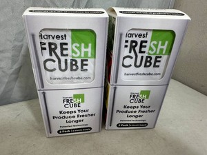 4 New Harvest Fresh Cubes for Refrigerator Freshness