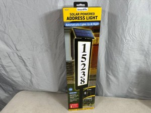 New Solar Powered Address Light