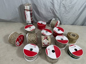 14 New Rolls of Craft  Decorative Wired Ribbon