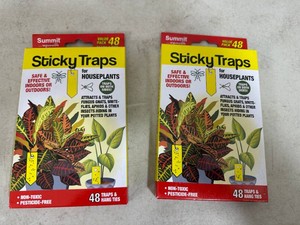 96 New Sticky Traps for Planters to Catch Small Bugs and Gnats