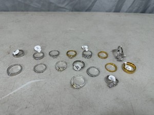 16 Assorted Jewelry Rings