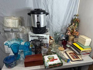 Large Coffee Urn, Disposable Knives, Lane Cedar Chest, Cookbooks, and More