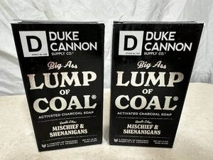 2 New Bars of Duke Cannon Lump of Coal Bar Soap