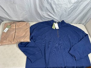 2 New Quarter Zip Sweaters - Size 3XL