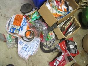 Bundle of assorted weather stripping, misc tub sealtrim and misc shown