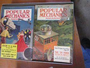 Vintage Popular Mechanics Magazines dated 1950-1960