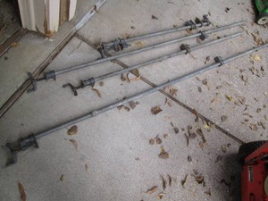 Lot of long bar clamps
