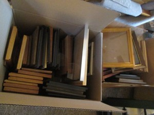 Massive collection of assorted size and style picture frame decor