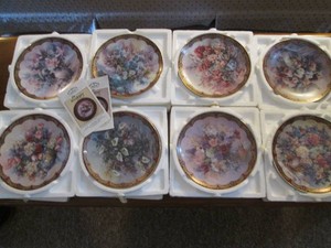 Collection of decorative Lena Lius Floral fairies display plates
