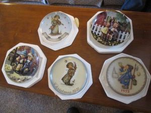 Collection of decorative Hummel display plates
