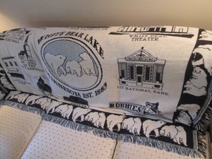 White Bear Lake Themed throw blanket