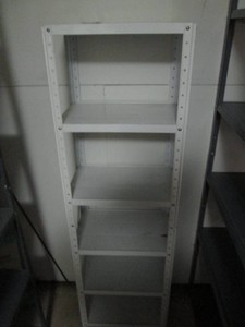 Metal Multi-tier storage shelf approx 22x12x58in