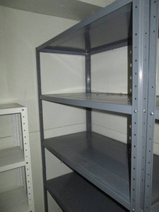 Metal Multi-tier storage shelf approx 36x20x72in