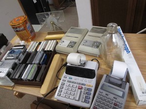 Vintage tape recorders, tapes, and misc.