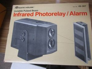 Infrared photo relay alarm system