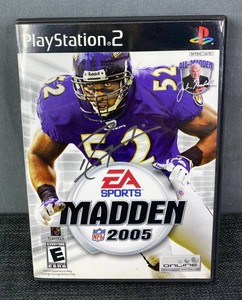 Ray Lewis Autographed Madden 2005 NFL Football PlayStation 2 Video Game 