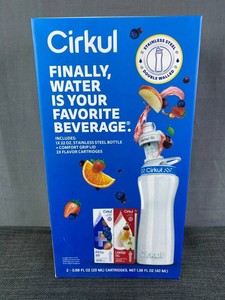 Cirkul 22 oz Stainless Steel Bottle Starter Set with Cartridges - Brand New 