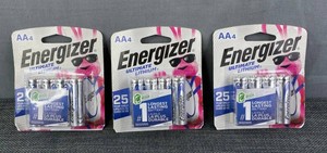 Energizer Ultimate Lithium AA Batteries, 3 Packs - Brand New 