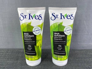 St. Ives BHA Exfoliant Green Tea & Bamboo, 2 Total - Brand New 