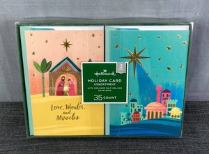 Hallmark 35-Count Holiday Card Assortment - Brand New 