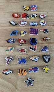 31 Brand New NFL Football Croc Charms 