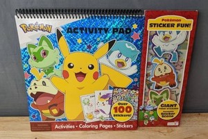 Pokemon Activity Book with over 100 Stickers and Foam Stickers - Brand New 