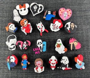 21 Scary Movie Character Halloween Croc Charms - Brand New 
