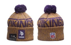 Minnesota Vikings New Era NFL Football Winter Beanie Hat OSFM - Brand New 
