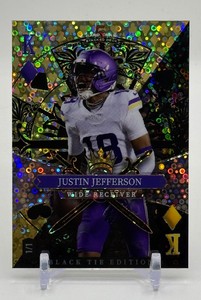 Justin Jefferson 11 2026 Wild Card Black Tie Edition Minnesota Vikings Football Card No. SDJD-JJN