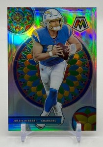 Justin Herbert CASE HIT SSP 2021 Mosaic Stained Glass Football Card No. GM-6
