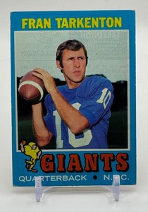 Fran Tarkenton 1971 Topps Vintage Football Card No. 120