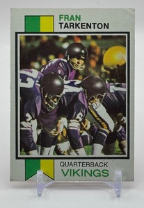Fran Tarkenton 1973 Topps Vintage Minnesota Vikings Football Card No. 60